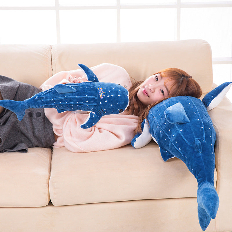 Peluche Douce Requin Baleine Bleue