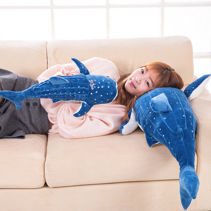 Peluche Douce Requin Baleine Bleue