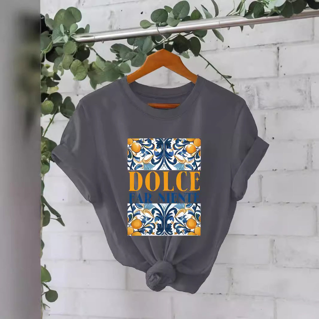 Pattern printed T-shirt
