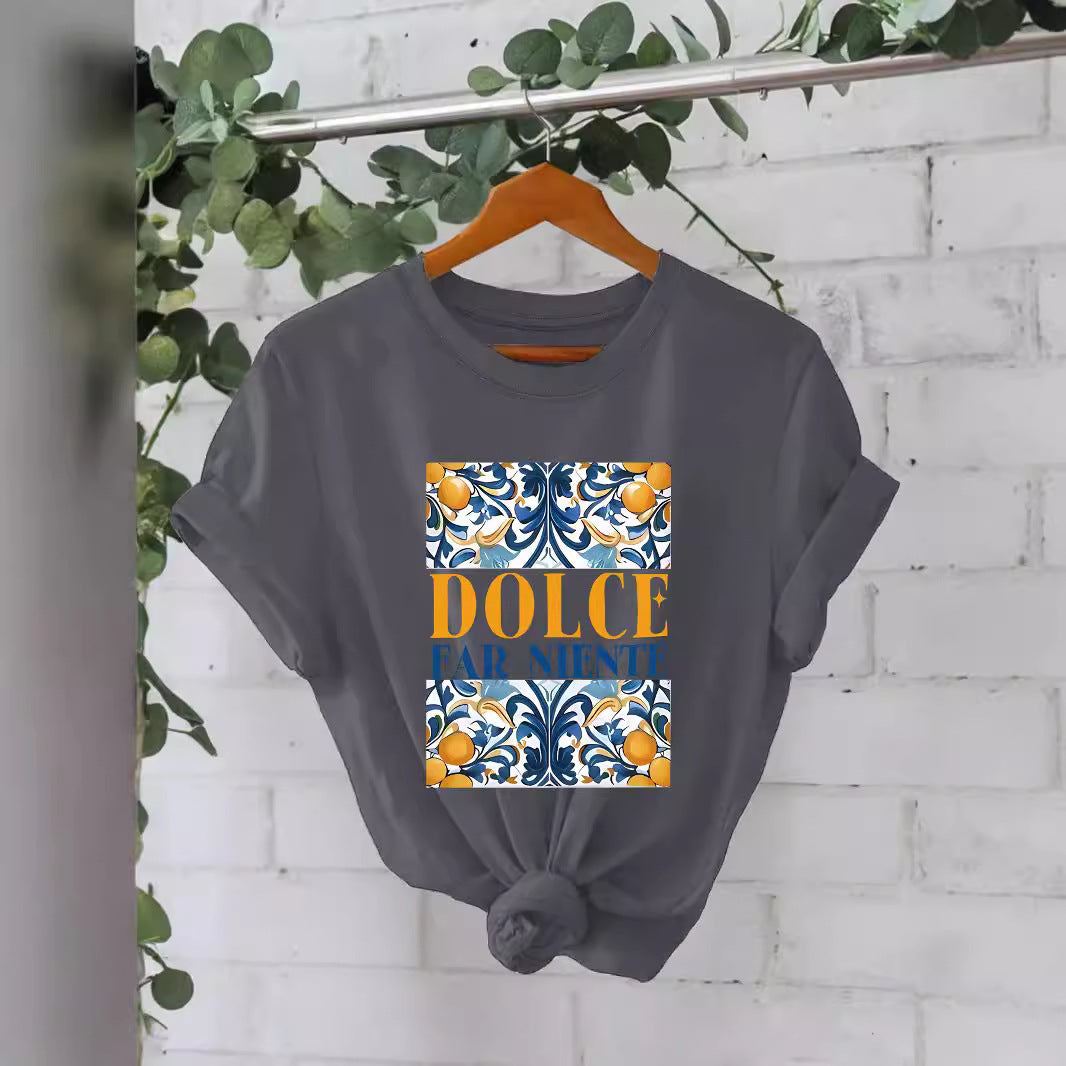 Pattern printed T-shirt