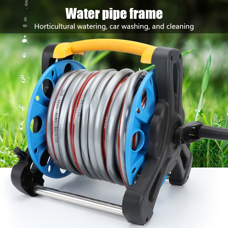 Compact Garden Hose Stand with Adjustable Frame-1