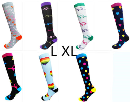 Chaussettes de sport de compression extensibles pour femmes