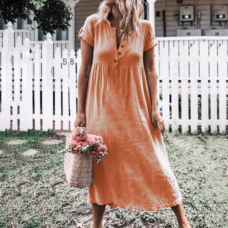 Robe à manches courtes