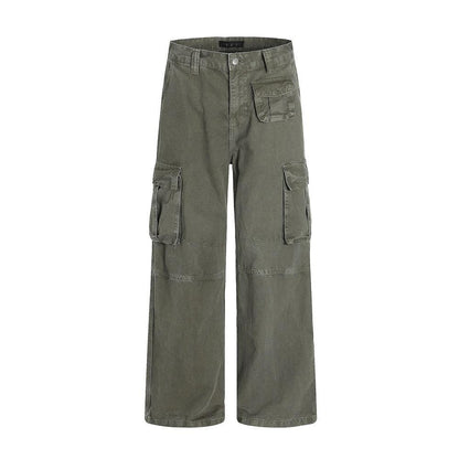 Loose Wide Leg Straight Leg Pants by eprolo