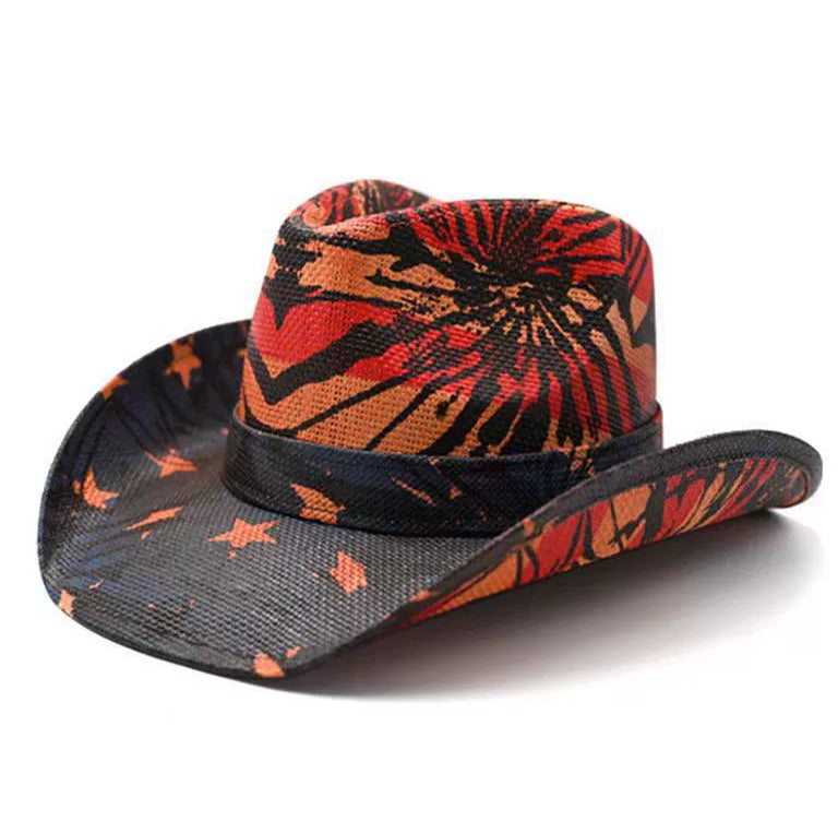 Chapeau Fedora d'été de style ethnique occidental