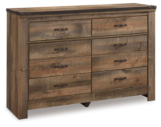 Trinell - Six Drawer Dresser - 61.34" x 15.98" x 42.99" - Brown Dark-0