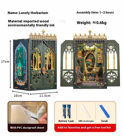 Miniature maison de bricolage faite à la main en bois, modèle à assembler
