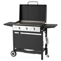 Plancha de gas, parrilla de superficie plana de 3 quemadores