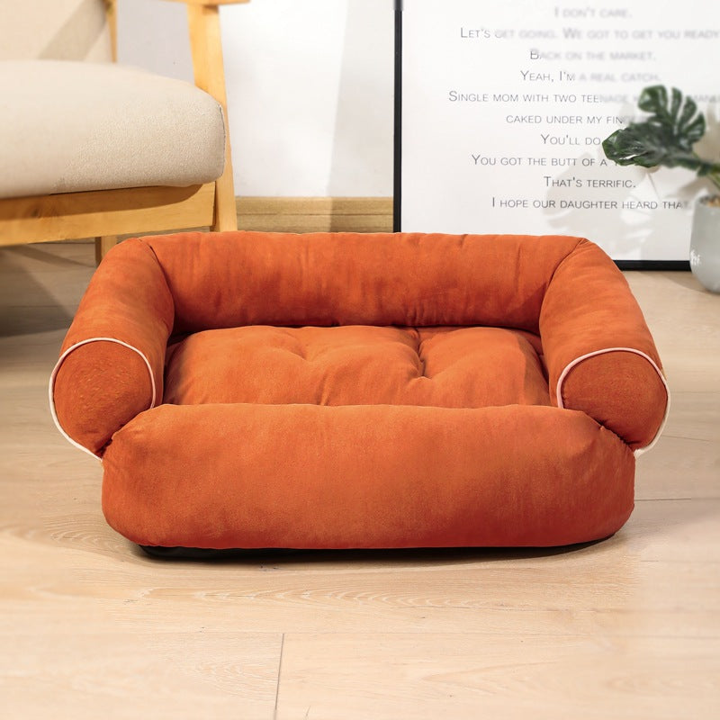 Canapé-lit pour chien, sac de couchage, chenil, chaton, maison pour animaux de compagnie, lits chauds d'hiver, coussin