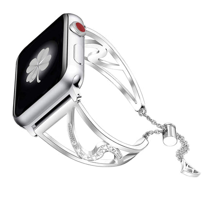 Bracelet de montre en acier inoxydable en forme de S