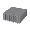12 x 12 inch gray interlocking deck tiles, plastic waterproof, weighing up to 6613 pounds, with a rose pattern pack of 12 by eprolo