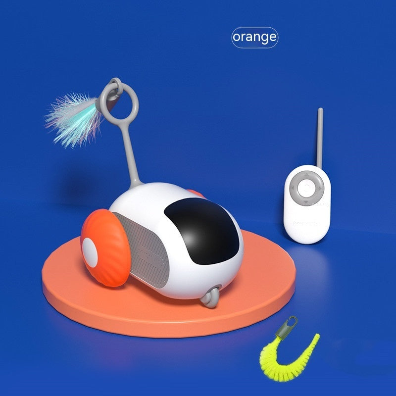 Coche Teledirigido Interactivo para Gatos Juguete Carga USB Persecución Automática Teledirigido Inteligente Coche Interactivo para Gatos Productos para Mascotas