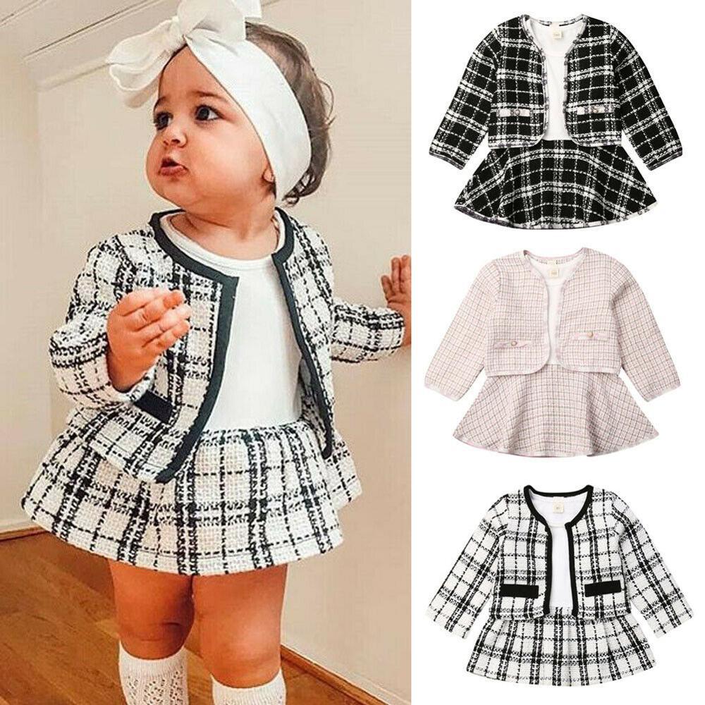 Robes à manches longues Deux pièces pour enfants Bébé petite combinaison de vent d'encens