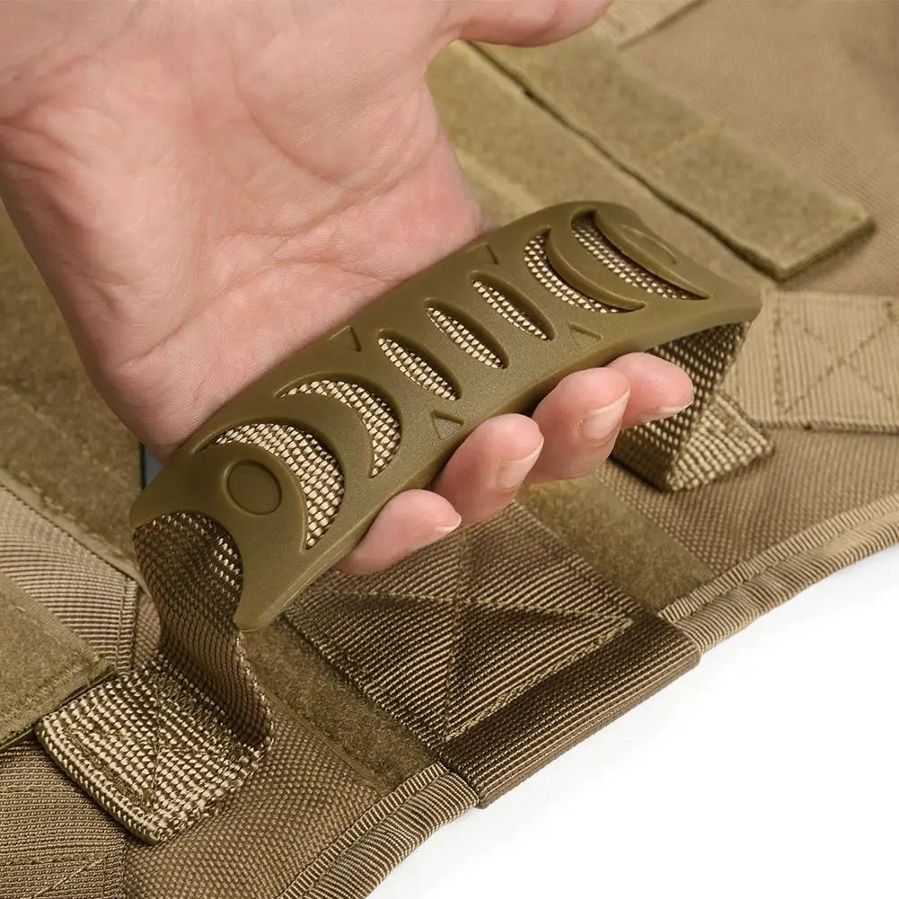 Military tactical dog harness in tan olive, adjustable back for German Shepherds