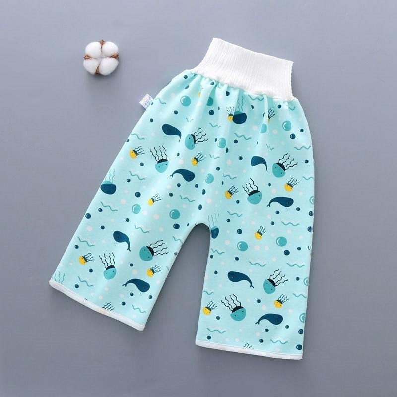 Jupe-couche bébé en coton et fibre de bambou