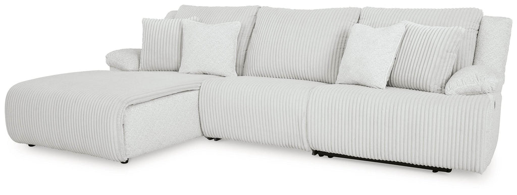 Top Tier - 3-Piece Sectional Sofa With LAF Press Back Chaise - Alloy-0