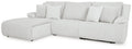 Top Tier - 3-Piece Sectional Sofa With LAF Press Back Chaise - Alloy-0