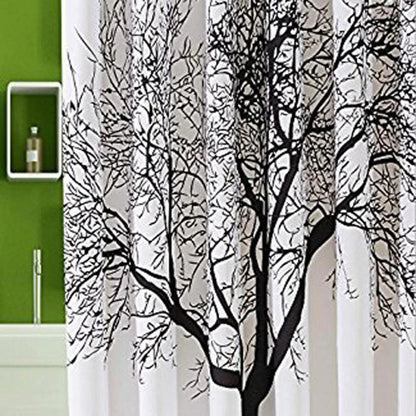 Home Decoration Mildew Resistant Shower Curtain Fabric 180x180 Tree Design Peva Curtain by eprolo