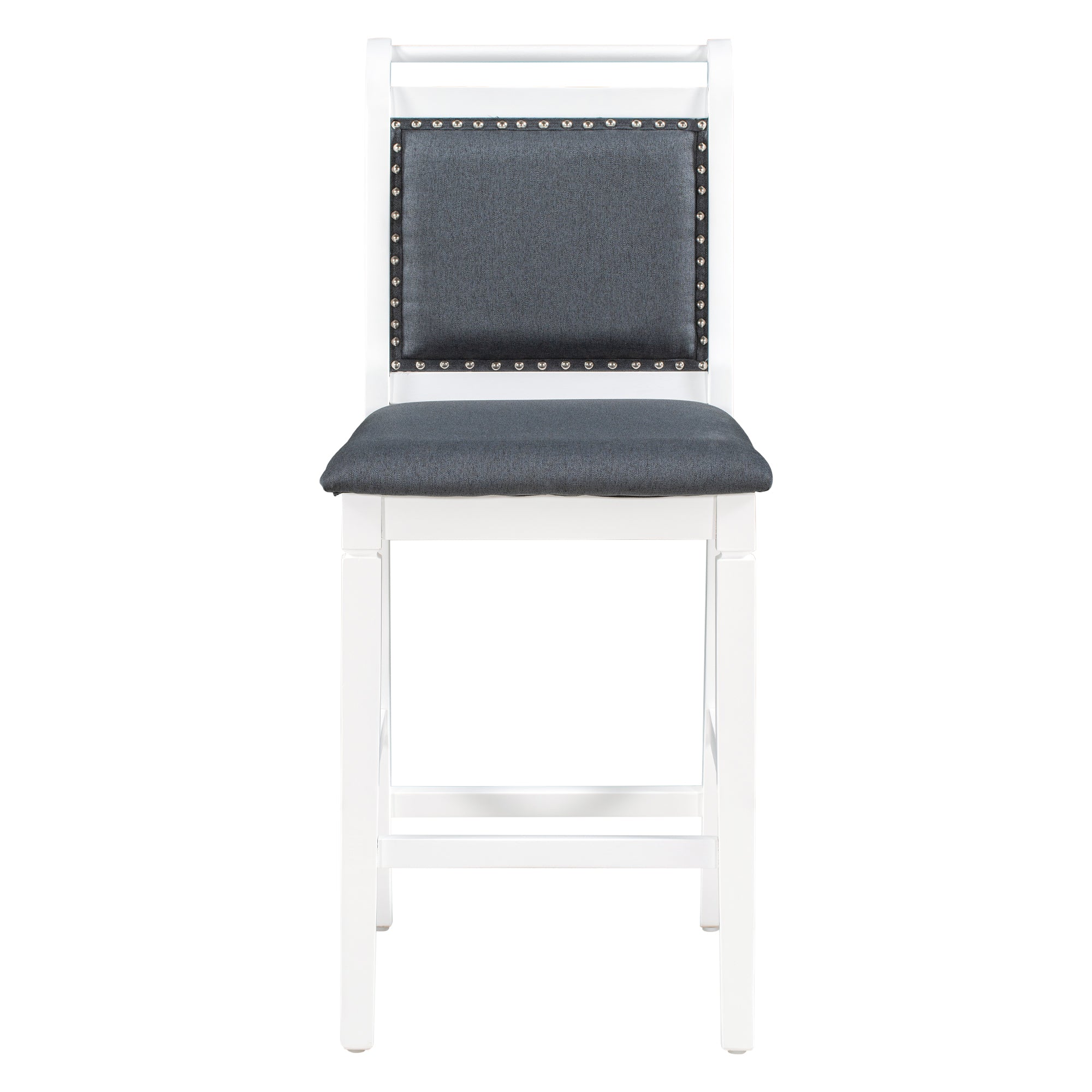 Juego de mesa de comedor de altura de mostrador de madera de 3 piezas con hojas abatibles