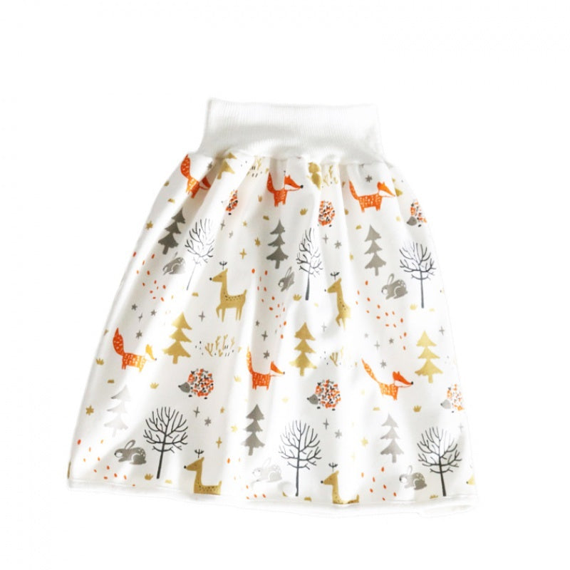 Jupe-couche bébé en coton et fibre de bambou