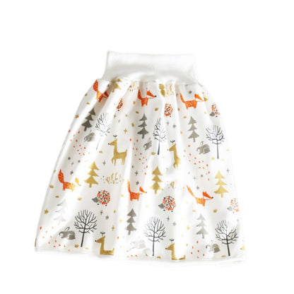 Jupe-couche bébé en coton et fibre de bambou