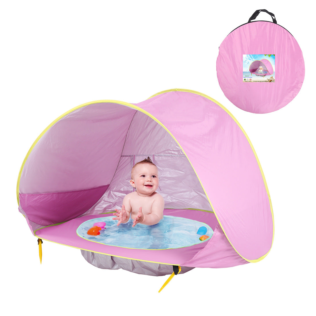 Tienda de playa para bebés, carpa de camping al aire libre para niños, plegable, impermeable, toldo parasol con protección UV.