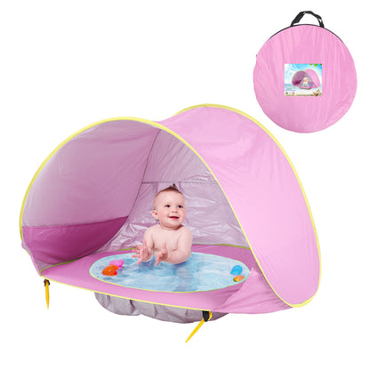 Tienda de playa para bebés, carpa de camping al aire libre para niños, plegable, impermeable, toldo parasol con protección UV.