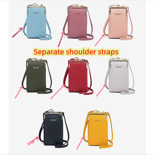 Bolso de Hombro Diagonal de Color Sólido con Patrón Lichi a la Moda