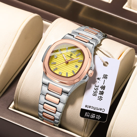 Reloj de Cuarzo Luminoso Ultrafino para Mujer