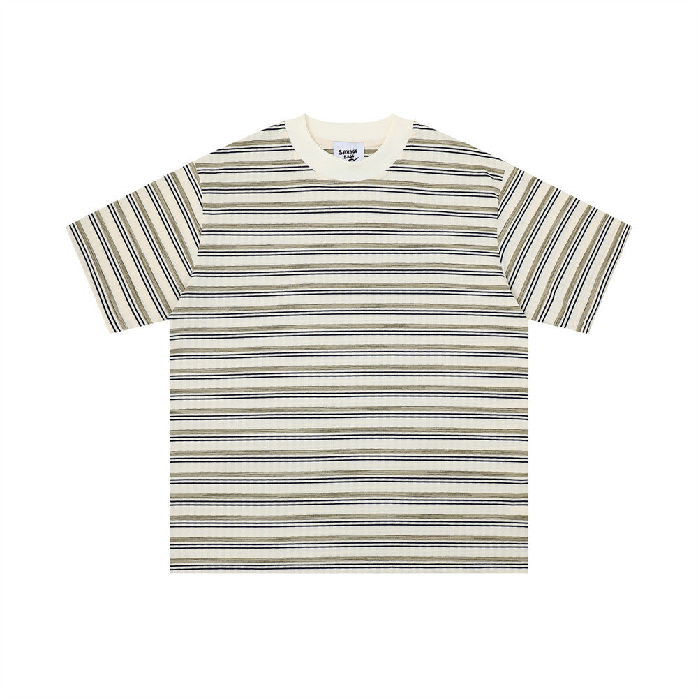 T-shirt rayé à manches courtes