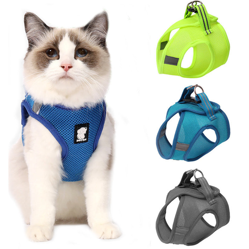 Arnés de tracción para gatos antichoque