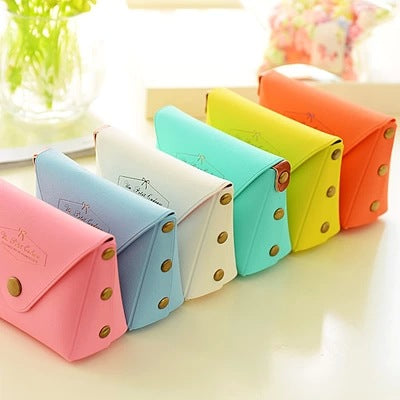 Joli étui à clés couleur bonbon, porte-monnaie macaron