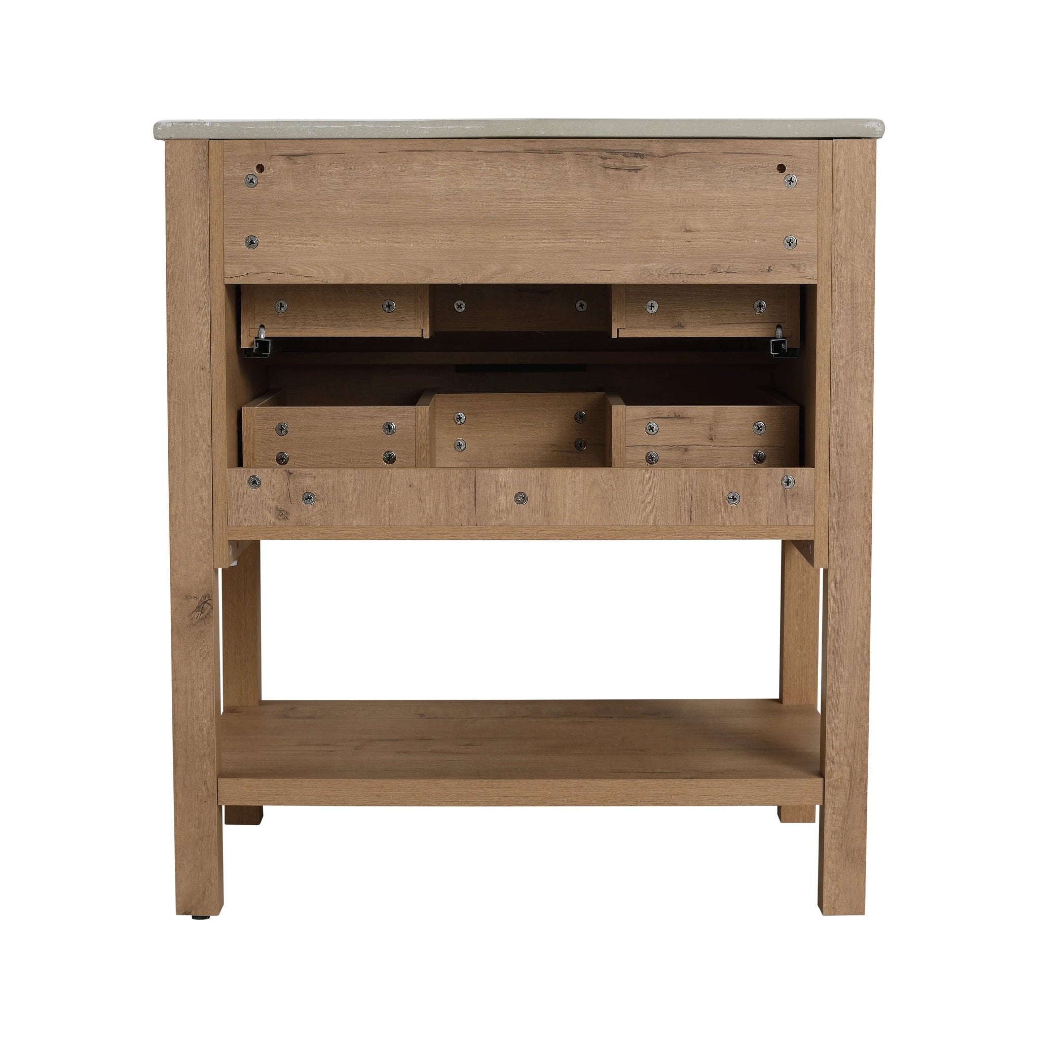 30 Inch Bathroom Vanity Plywood With 2 Drawers-BVB01030IMO-BL9075B by eprolo