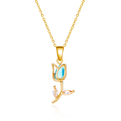 Collier Tulipe Élégant et Tendance pour Femme