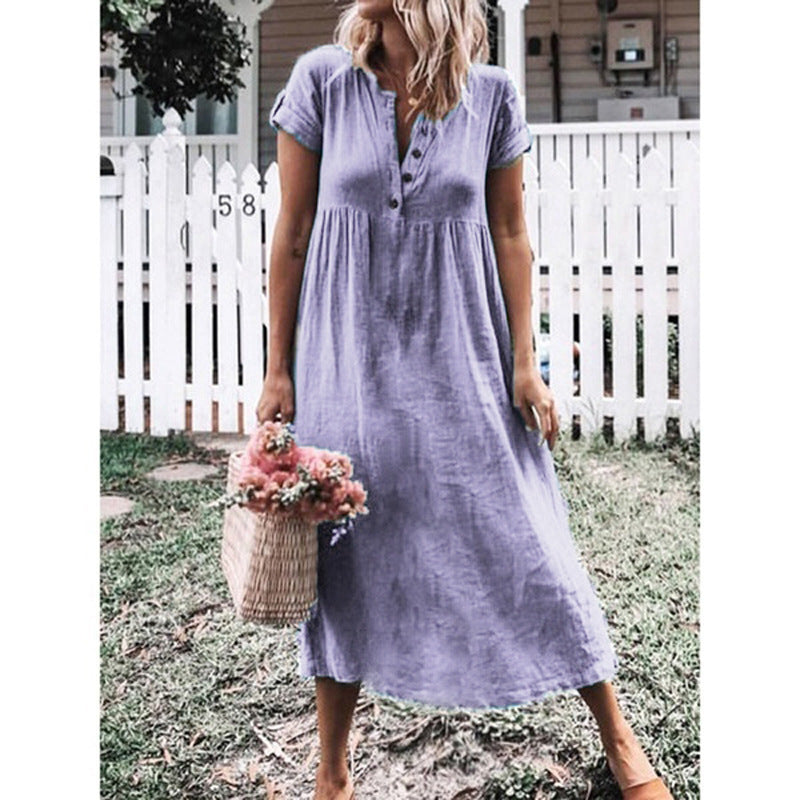 Robe à manches courtes