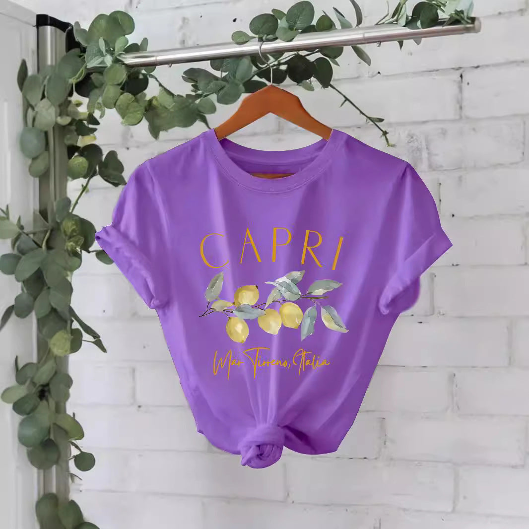Pattern printed T-shirt