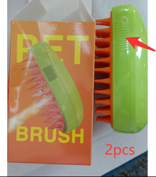 Cepillo de vapor 3 en 1 para gatos, cepillo de perro vaporoso, cepillos eléctricos para el pelo de gato para masaje, peine de aseo para mascotas, peines para quitar el pelo