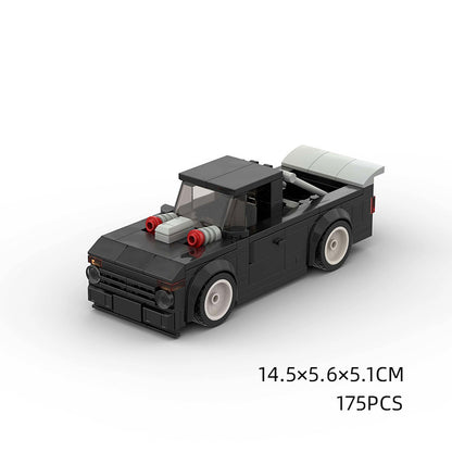 Jouets pour enfants Modèle de voiture Voiture de sport et petites briques de construction MOC Jouets éducatifs