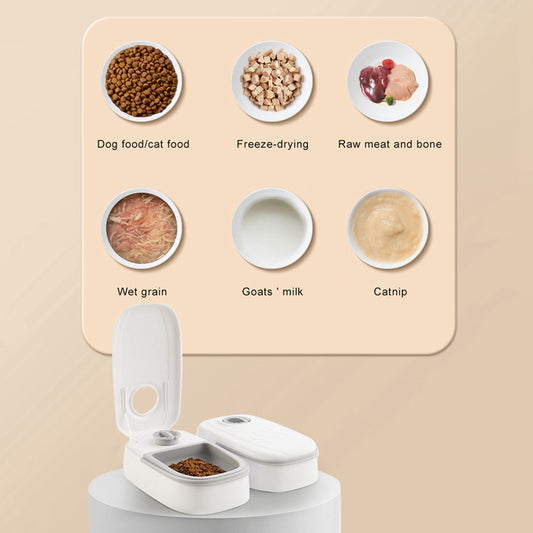 Comedero automático para mascotas, dispensador inteligente de comida para gatos y perros, temporizador, tazón de acero inoxidable, alimentación automática para perros y gatos, suministros para mascotas