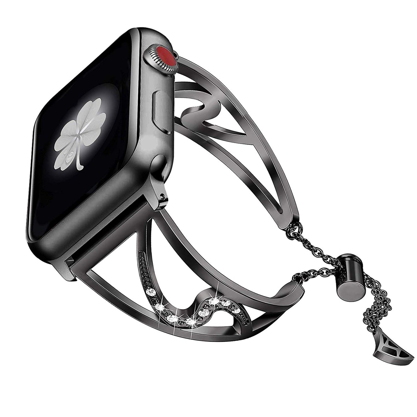 Bracelet de montre en acier inoxydable en forme de S