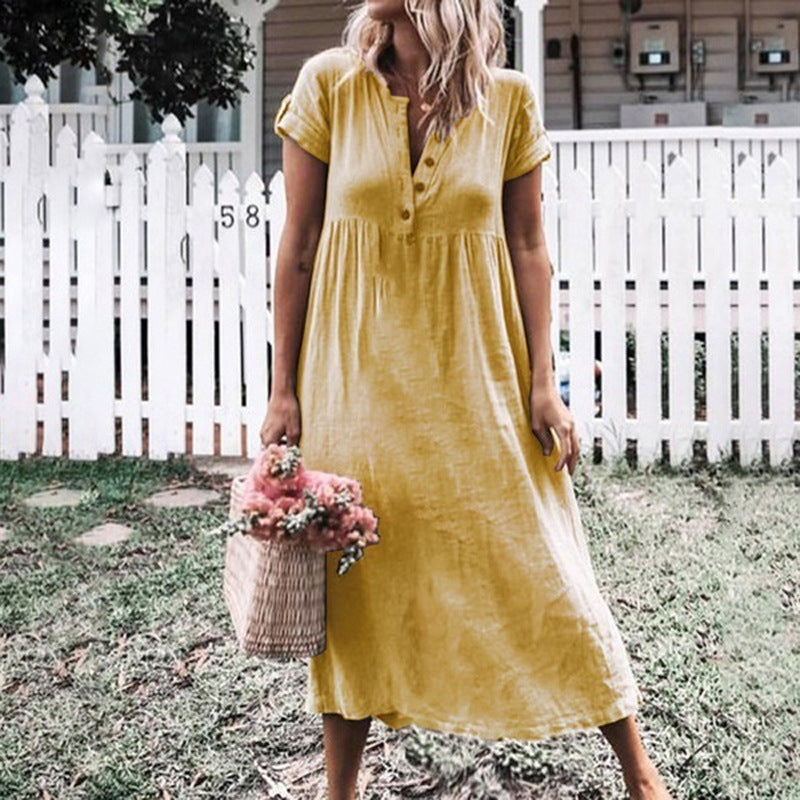 Robe à manches courtes