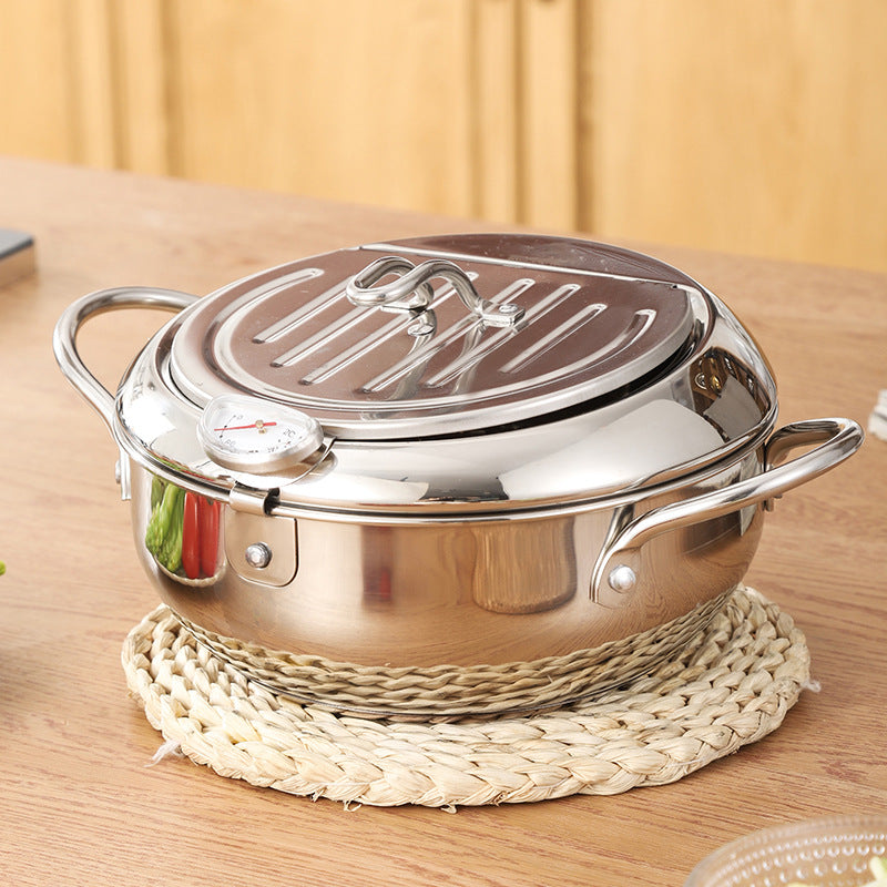 Panier de friture télescopique pliant en acier inoxydable, panier à frites, outil de cuisine pour dégraisser
