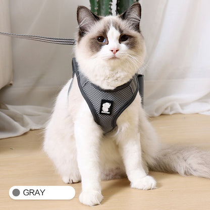 Arnés de tracción para gatos antichoque