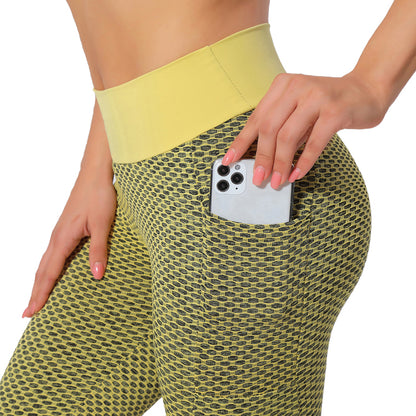 Pantalon de yoga de sport taille haute liftant les hanches pour femmes