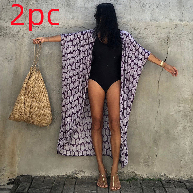 Robe de plage de villégiature en polyester anti-UV pour femmes