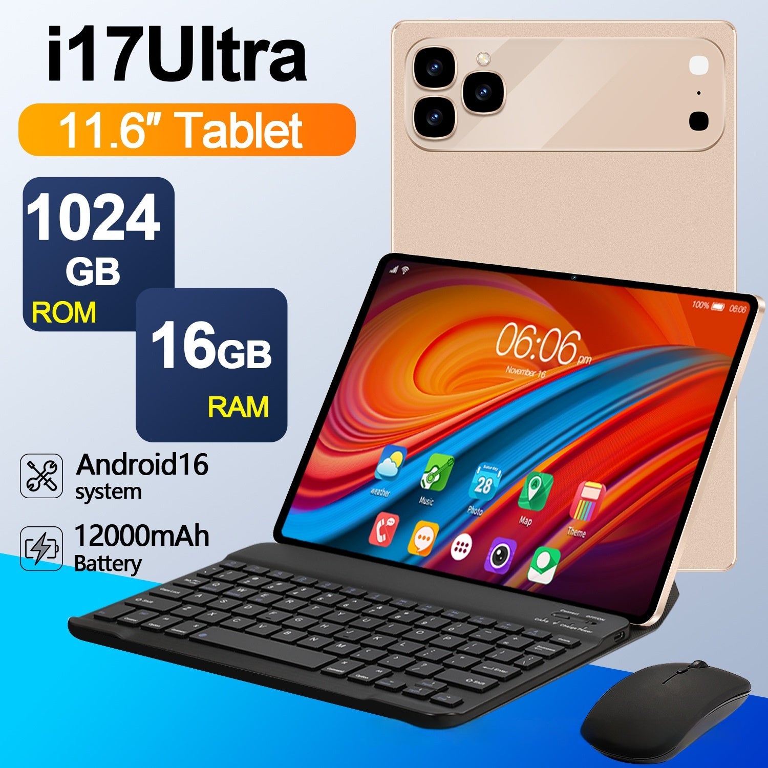 Tablette familiale portable et minimaliste