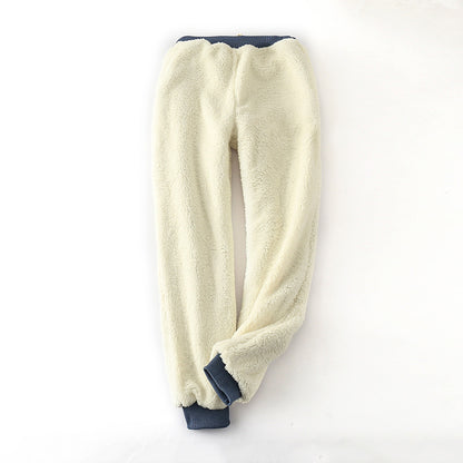 Pantalon de jogging matelassé en velours d'agneau