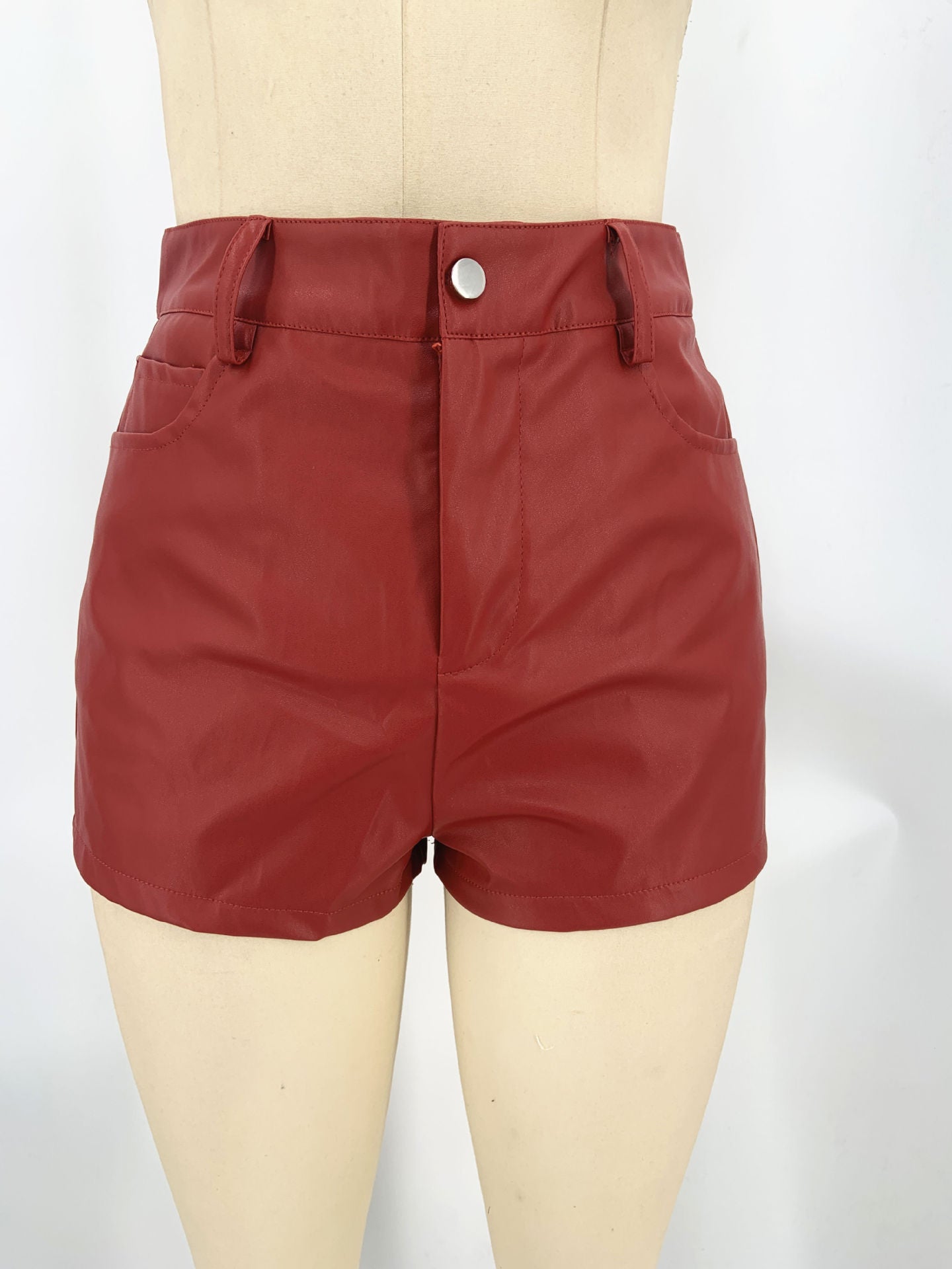 Shorts taille haute moulants de grande taille pour femmes