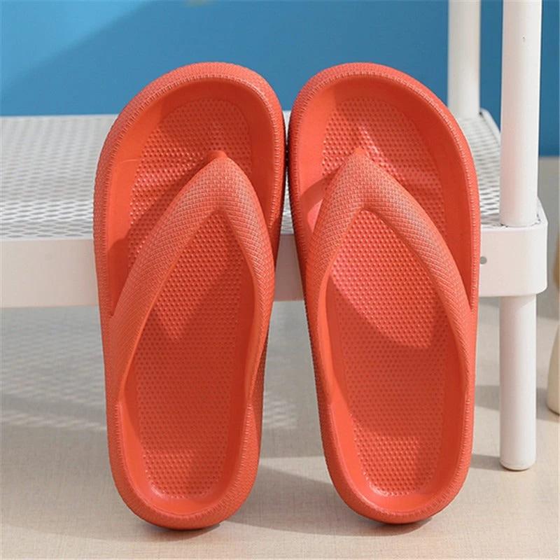 New style flip flops non-slip outdoor summer soft bottom bathroom couple outdoor sandals casual thick bottom sandals by eprolo