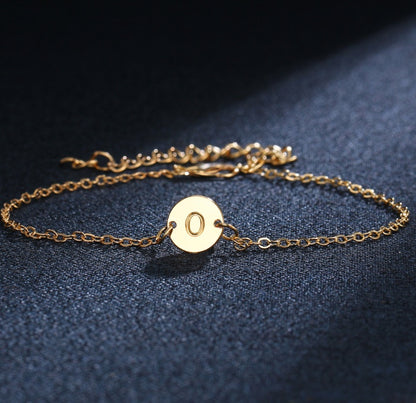 Bracelet Lettre & Ange de Mode pour Femmes, Simple, Ajustable, Couleur Or, Bracelets à Noms, Bijoux Pulseras Mujer, Cadeaux de Fête